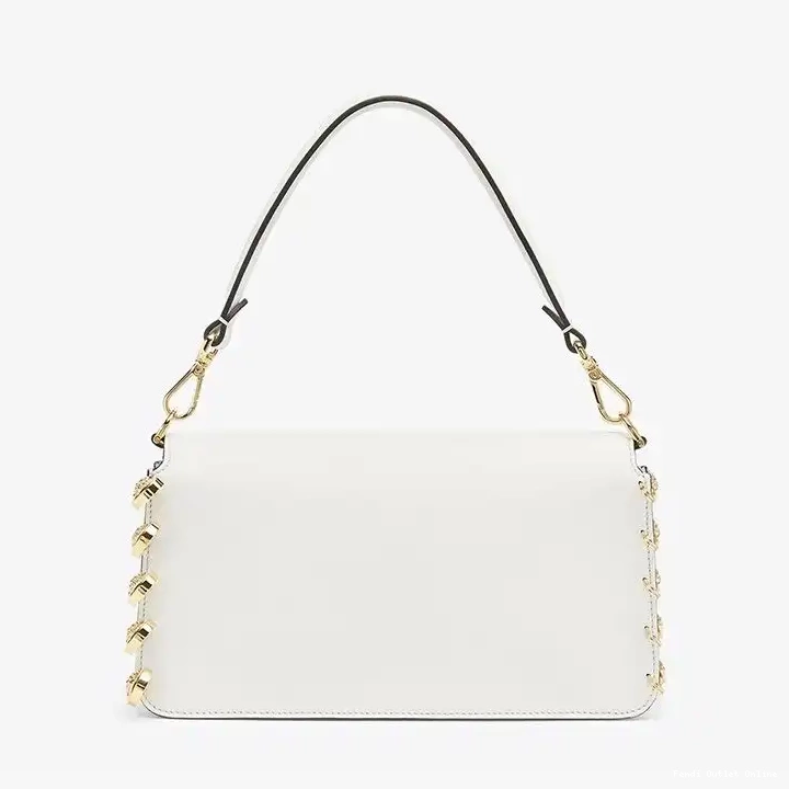 Cheap Fendace White Bag Calf Fendi In with Leather Medium Baguette Pin Brooches 0611